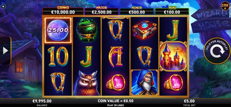 Fire Blaze: Blue Wizard Megaways slot demo